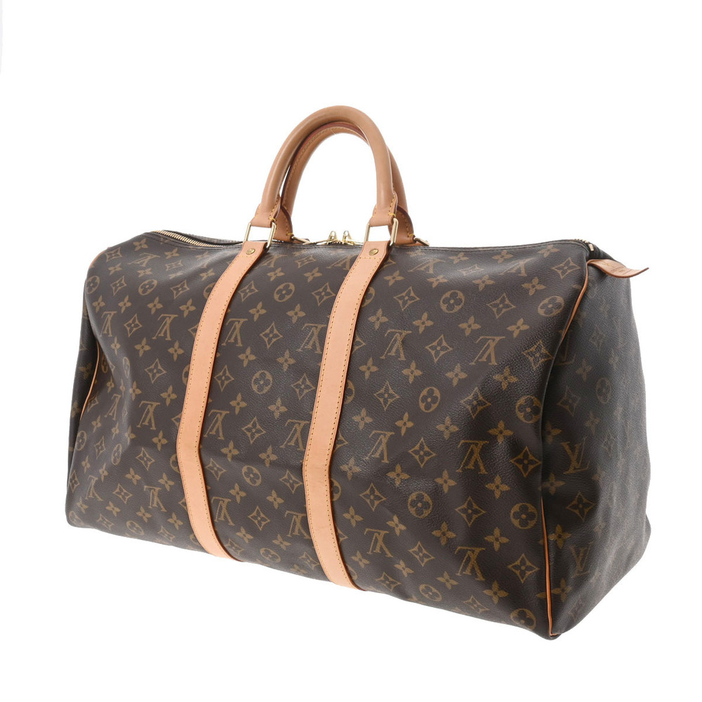 Louis Vuitton Monogram Keepall Brown Canvas Boston Bag - Picture 2 of 11